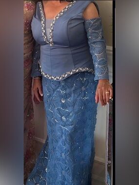 Gorgeous soft blue formal gown